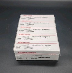 Office Depot ¼ (6cm) Standard Staples – 5 Pack – 25,000 total