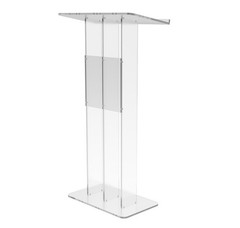 Clear Acrylic Podium Transparent Church Pulpit Plexiglass Lectern Debate Wedding
