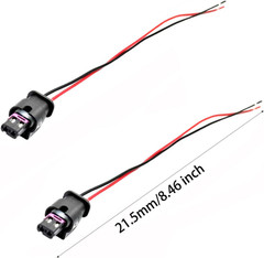 4 Pcs Side Marker Light Connector Plug Pigtail Wire Harness Compatible with Chry