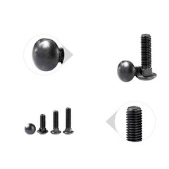 SCXCLY 10 Sets Carriage Bolts Screws, (5/16-18 x 2″) Round Head, Square Neck,…