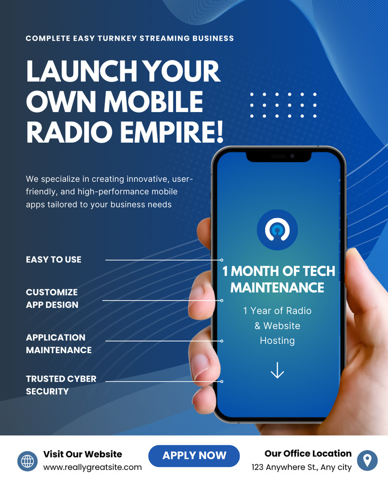 Launch Your Own Professional Intern Radio Website Business + 1 Month HOSTING