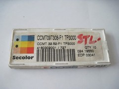 (Qty 10) Seco CCMT09T308-F1 CCMT32.52-F1 TP3000 Carbide Turning Inserts 03041