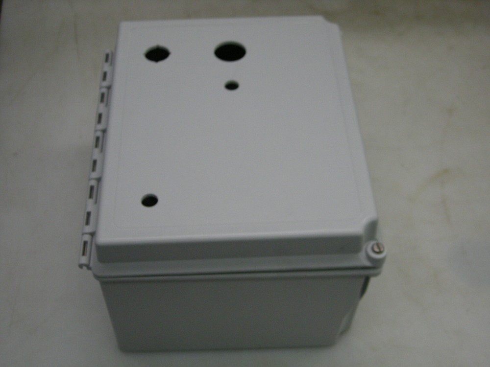 NEW – Hoffman A-1086CHSCFG Fiberglass Enclosure 10″ x 8″ x 6″ – Hole Plugs Incl