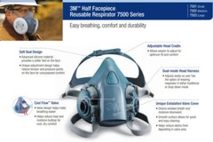 3M 7000 Half Face Respirator Mask With Cartridge Option RESPIRATORY PROTECTION