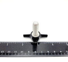 3/8″ Thumb Screw T Bolts Black Butterfly Tee Wing Clamping Grip Knob Stainless
