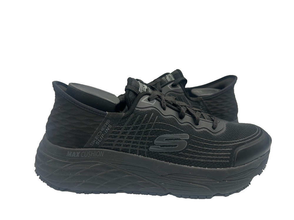 Skechers Men’s Slip-ins Work Elite Remmal Lace Up Shoes Black Size:9.5 176J
