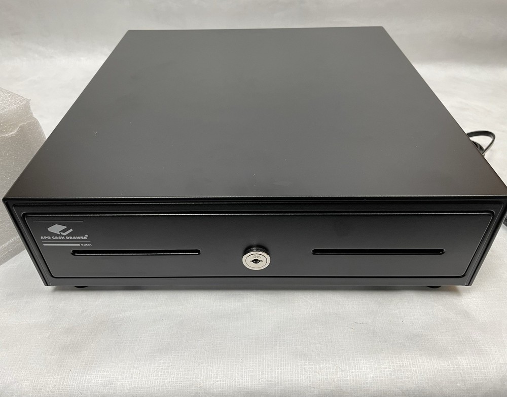 APG EKDS320-1-B330-A10 Cash Drawer Arlo 13″ Usd, 4X5, MultiPro Cable, Black