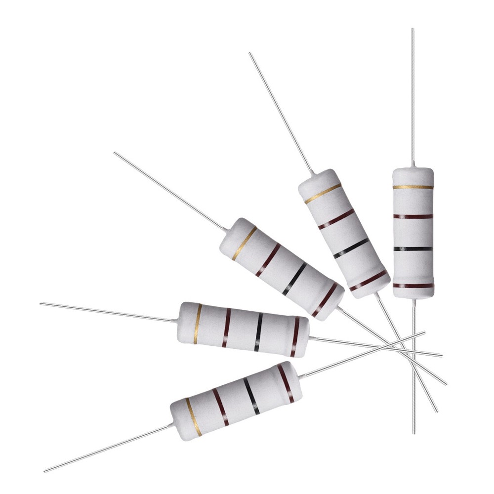 10Pcs 5W 5 Watt Metal Oxide Film Resistor Shaft Lead 100 Ohm ±5% Tolerance