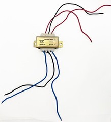 Transformer Center Tap 110/220VAC to 18V AC 9V-0-9V AC, 500mA (0.5A), TMC USA