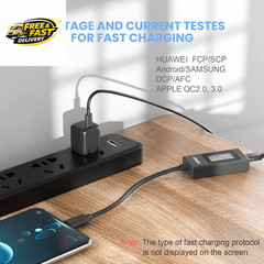 USB C Tester Power Meter 4-30V 0-6.5A Digital Multimeter, Type C Voltage and