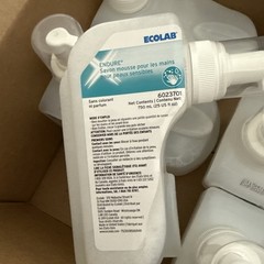 Ecolab Endure Sensitive Skin Foam Hand Soap 25 Oz Set of 6 Scent & Dye Free