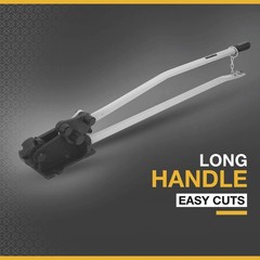 Klutch Rebar Cutter and Bender, 0.625in. Max. Capacity, 90° and 180° Bends,