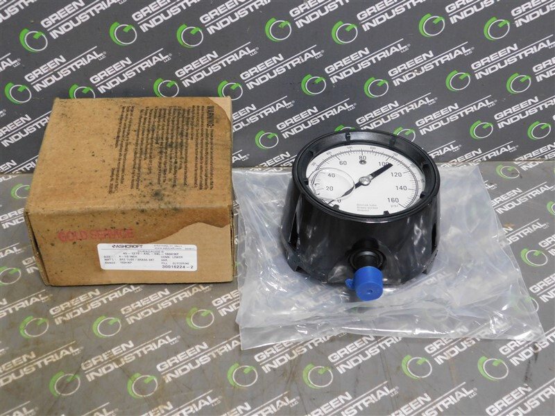 NEW Ashcroft 45-1279-ASL-04L-160#/KP 1279 Duragauge Pressure Gauge 160PSI 4.5 in