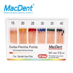 MacDent Dental Gutta Percha Points Absorbent Paper Points Endodontic Root Canal