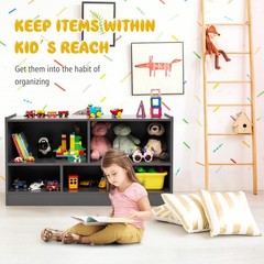 Costzon Toy Storage Organizer For Kids 5-Section School Classroom Storage For