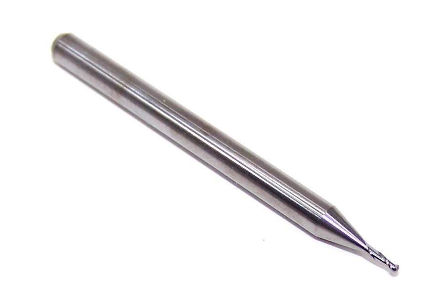 1625-0315.095 Kyocera 0.80mm Carbide 2 Flute End Mill Ball End 0.0315″ Diameter