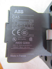 💥ABB AL40-30-01 CONTACTOR 24VDC W/ CA5-31E AUXILIARY CONTACT BLOCK