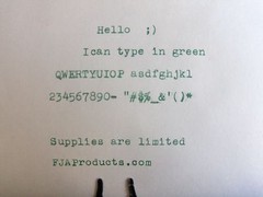 Royal Custom III Green Ink Typewriter Ribbon + Free Shipping