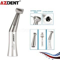 AZDENT Dental Contra Angle Low Speed Handpiece 1:1 Direct Drive 1.6mm FG Burs