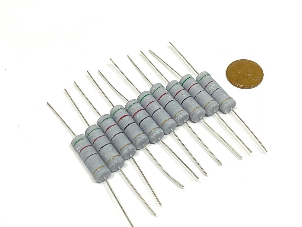 10 Pack 12 ohm Metal Oxide Film Resistor 5W 5 Watt ±5% Tolerance 10x G132