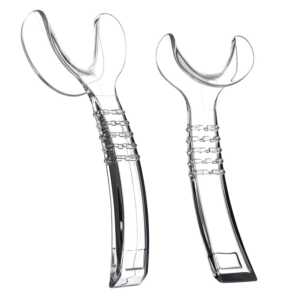 JMU Dental Buccal Cheek Retractor Mouth Opener T-Shape Autoclavable S L Clear