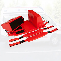 RITE CHOICE First AID Spine Board Head Immobilizer for Backboard Reusable – Red