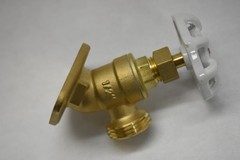 Lead-Free Brass Hose Bibb Spigot Faucet Set of 2 1/2 in FIP x 3/4 in GHT White