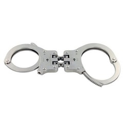 Peerless Model 801C Hinge-Linked Handcuffs & Keys 801N Cuffs, Nickel