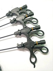 5pcs Laparoscopic Bipolar Forceps With Cable SS 5mmx330mm Instrument CE Approved