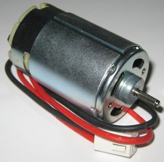 24 V – 1800 RPM – Slow Speed Electric DC Motor w/ Cable + Connector – High TQ