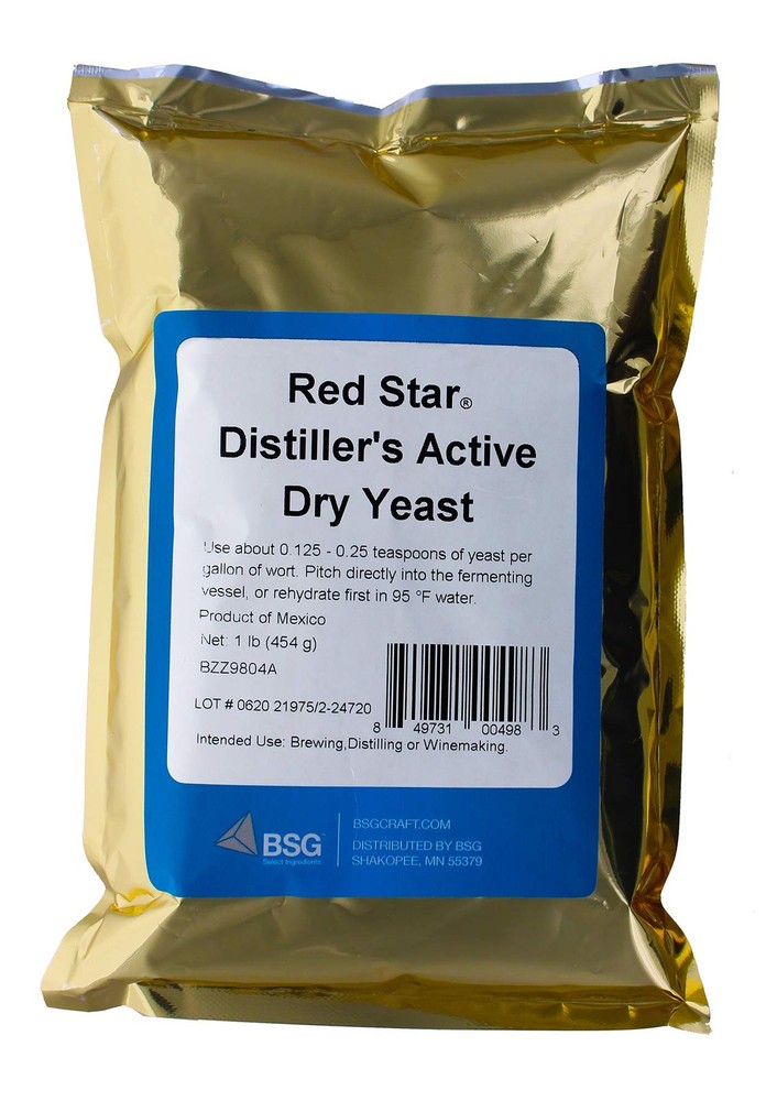 Red Star Yeast Distiller’s High Alcohol Ferment 1 lb 500 Gallon