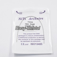 1-100Pc Dental Orthodontic TMA Arch Wire Titanium Molybdenum Alloy Ovoid/Natural