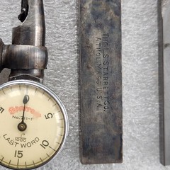 Vintage The L.S. STARRETT Co. Last Word Universal Indicator & Case.