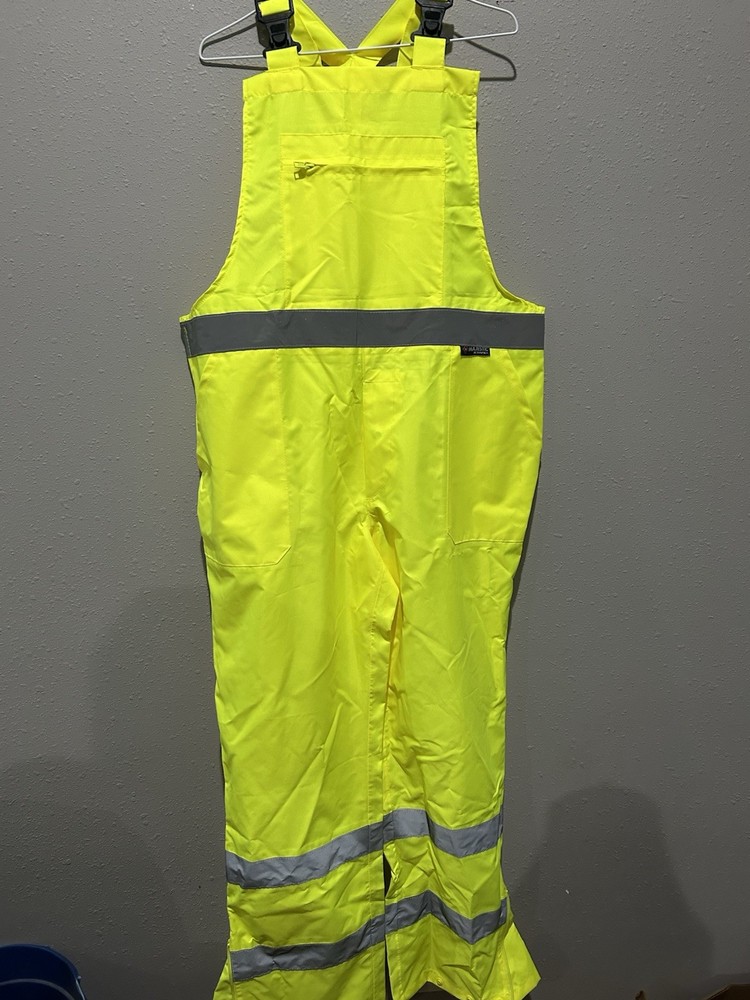 Majestic Clothing Extra Large, XL HIGH VISIBILTY YELLOW BIB OVERALL 75-2353