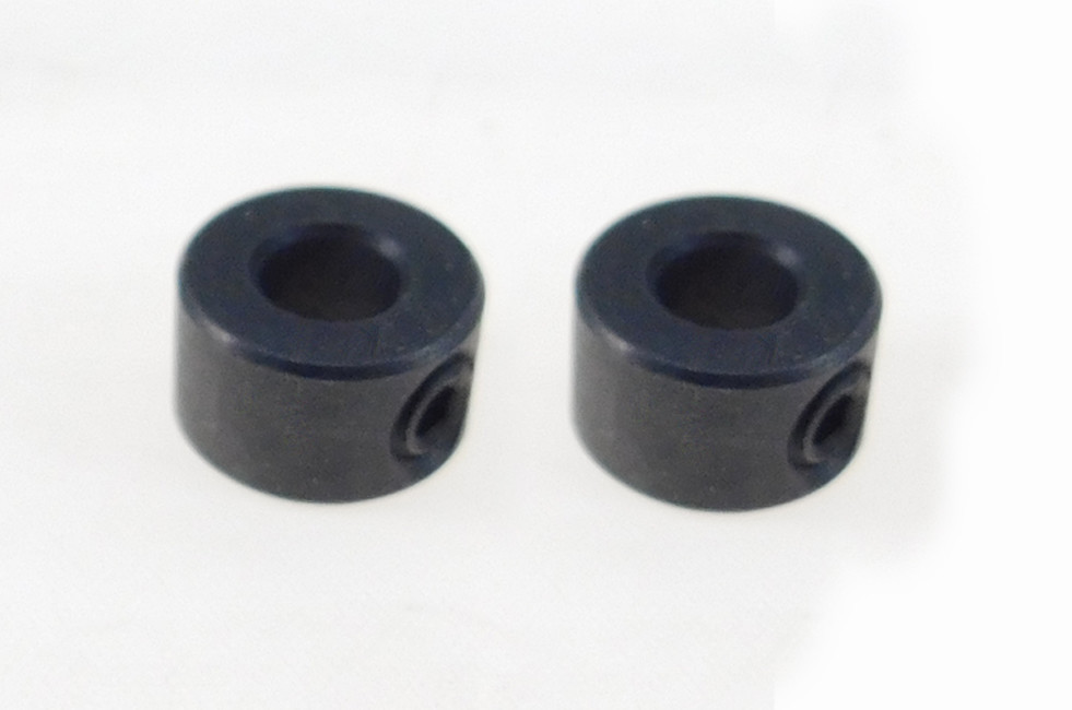 2 Pack 3/16″ Bore Shaft Collar With 8-32 Set Screw – Black Oxide Finish BSC-018
