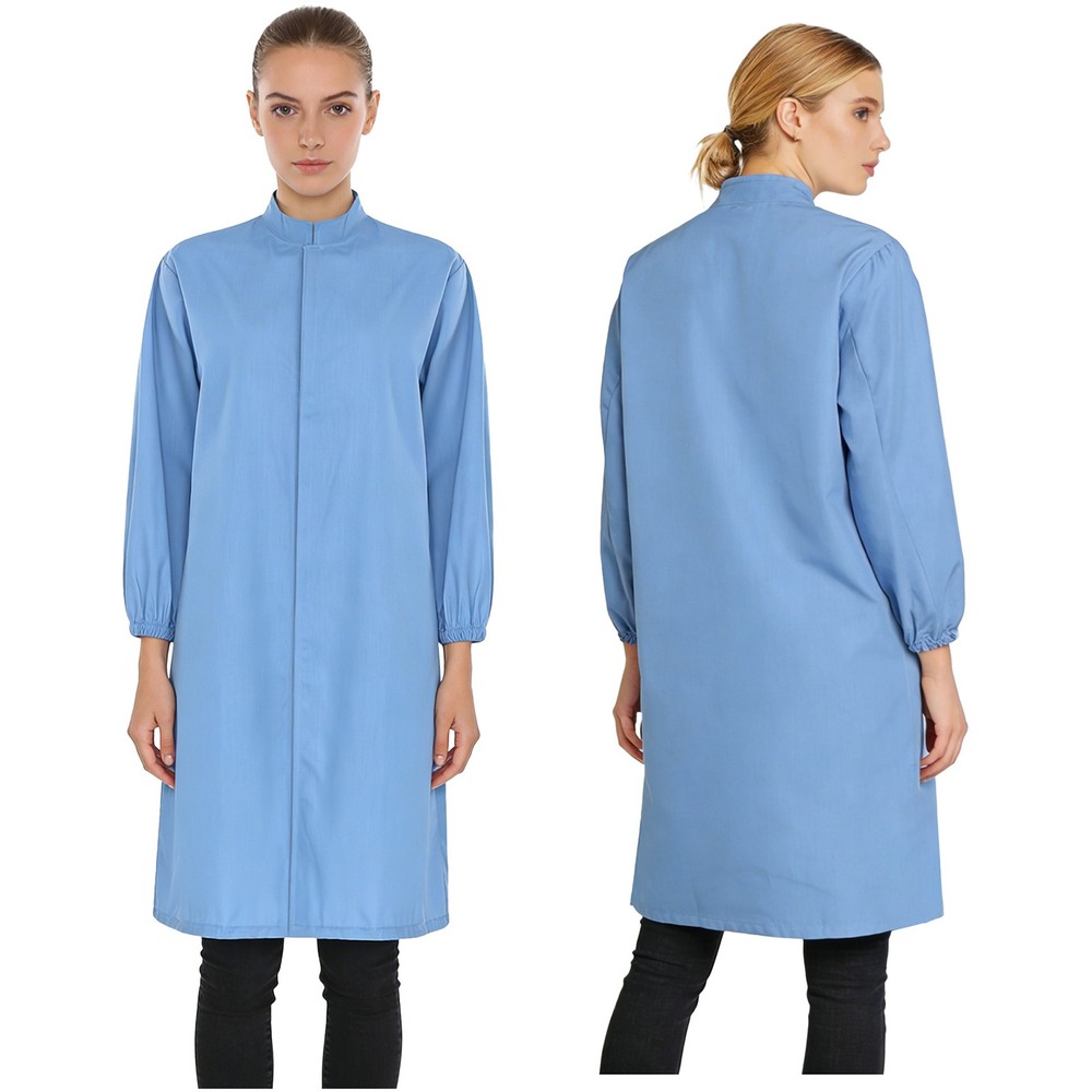 Women Jacket Workwear Coat Hip-Length Shirts Casual Laboratory Laboratory Tops