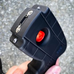Pistol Grip Stun Gun Rechargeable Defender 10MV Flashlight Heavy Duty