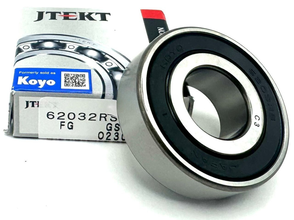 KOYO 6203 2RS C3 DEEP GROOVE BALL BEARING, RUBBER SEALED 17x40x12 mm
