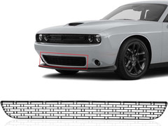 Front Bumper Lower Grille Black ABS Plastic Compatible with Dodge Challenger
