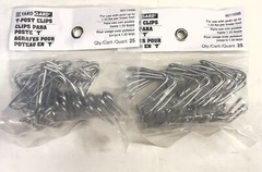 2 Bag of Yard Gard T-Post Clips 901169B Total 50 Pieces