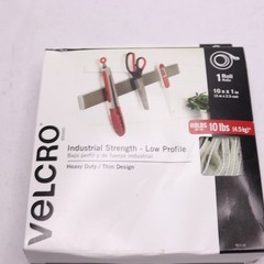VELCRO(R) Indoor/Outdoor Heavy Duty Fastener White Holds Up To 10lbs 10ft x 1