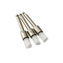 200 Pcs Dental White & Colorful Nylon Latch Flat Polishing Polisher Prophy Brush