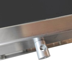 Electric 177×15.7in Industrial PVC Belt Conveyor 110V Two Guardrails Speed Adust