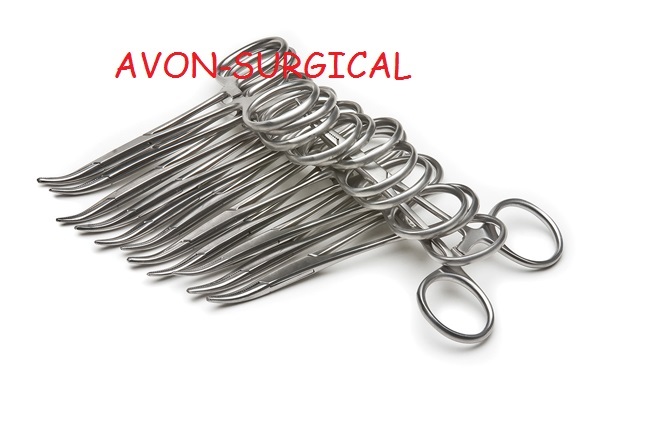Pack of 12 O.R GRADE MOSQUITO HEMOSTAT LOCKING FORCEP 5″ CURVED SERRATED TP