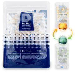 1 gram X 200 PK “Dry & Dry” Food Grade Orange Indicating Silica Gel Packets