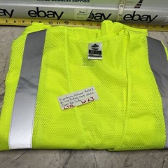 Ergodyne GloWear 8205Z High Visibility Sleeveless Safety Vest Size LIME LARGE XL