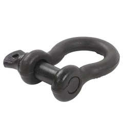 2 Pcs 3/4″ Bow-Shaped D Ring Shackles with Clevis Screw Pin 4.75 Ton Capacity