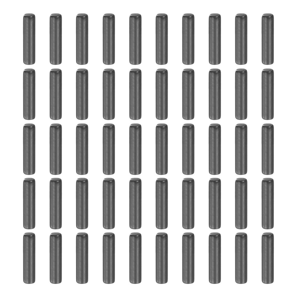50Pcs 3mm x 12mm Dowel Pins 304 Stainless Steel Shelf Support Pegs Black