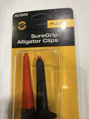 New Authentic Fluke AC220,SureGrip™ Alligator Clips