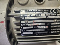 MGM .44/.3 KW 3 Phase 3360/1680 RPM Brake Motor 71 Frame 480 V Type BAD 71B2/4
